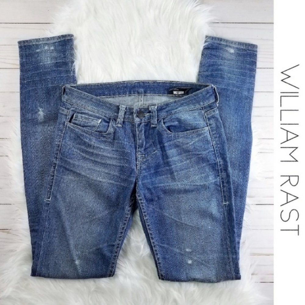 WILLIAM RAST Ultra Skinny Distressed Jeans Size 25 - Picture 1 of 8